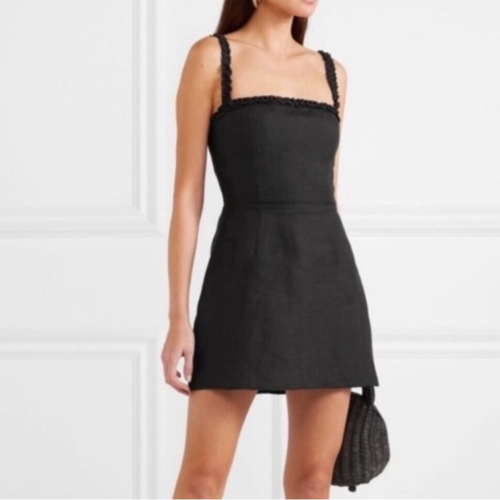 Reformation Janie Linen Mini Dress